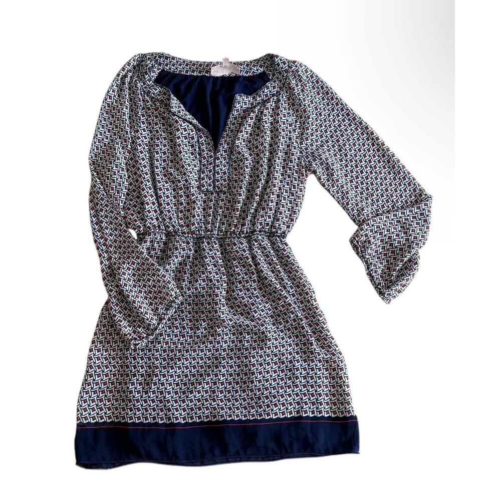Philosophy Dress Geometric Patterned Long Sleeve Size Small